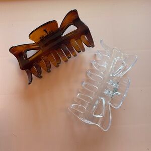 Claw Clips - Brown and Clear Set